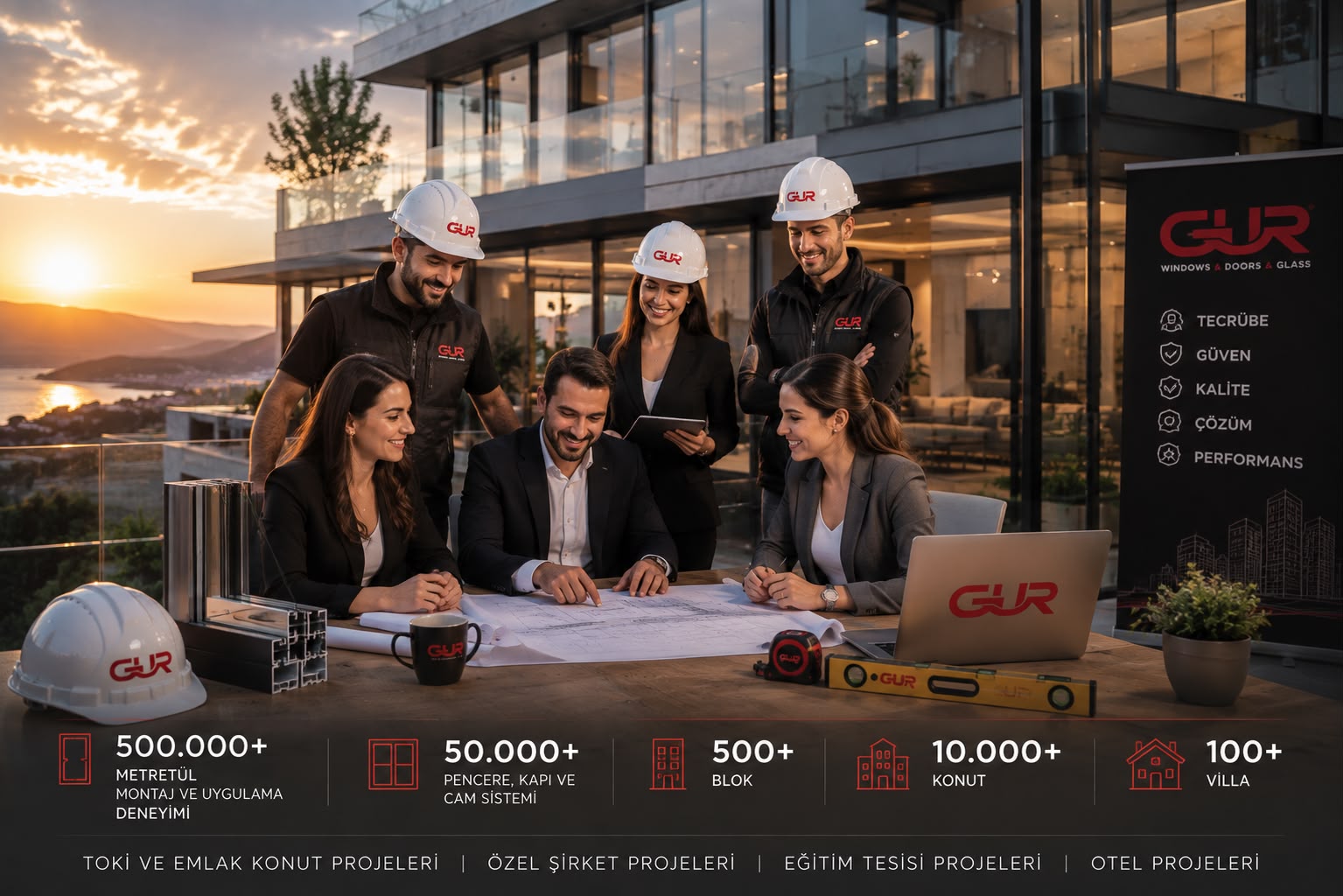 Gür Yapı Teknolojileri Limited Şirketi ekip ve proje tecrübesi