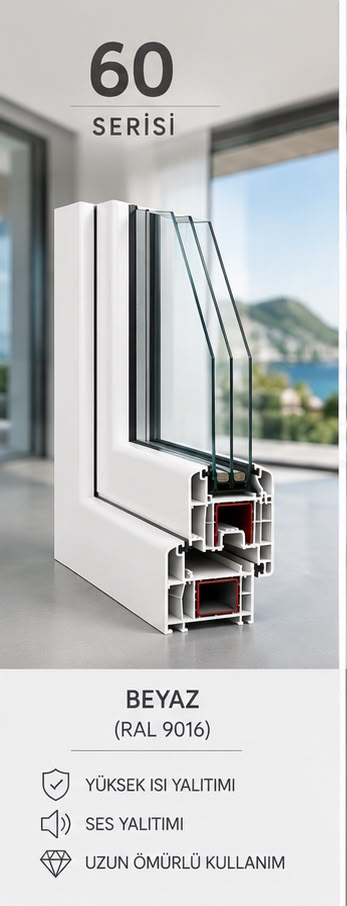 60 Serisi PVC pencere kataloğu