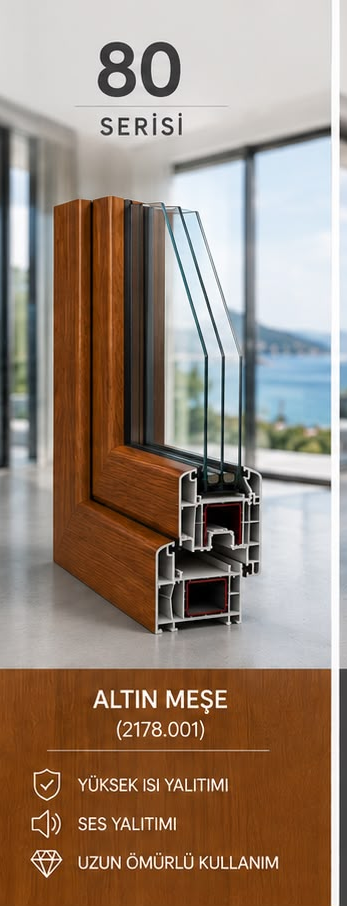 80 Serisi PVC pencere kataloğu
