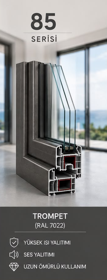 85 Serisi PVC pencere kataloğu